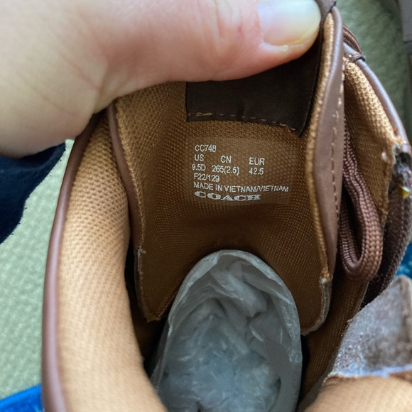 NWT COACH SADDLE SIGNATURE CITYSOLE BOOTS main image 10